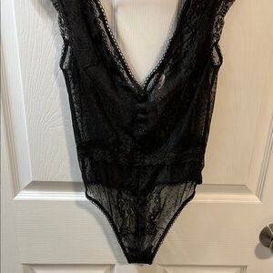 Victoria's Secret Black Lace Chemise